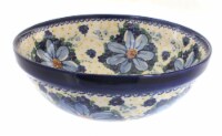 Blue Rose Polish Pottery Daisy Surprise Medium Serving Bowl