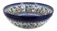 Blue Rose Polish Pottery Garden of Eden Medium Serving Bowl