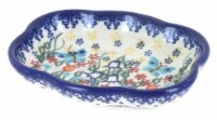 Blue Rose Polish Pottery Garden of Eden Soap Dish