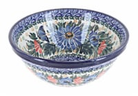 Blue Rose Polish Pottery Kristina Cereal/Soup Bowl