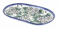 Blue Rose Polish Pottery Ladybug Large Oval Dish