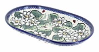 Blue Rose Polish Pottery Ladybug Medium Oval Dish