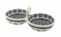 Blue Rose Polish Pottery Maia Divided Seasoning Cellar