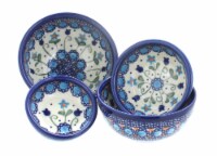 Blue Rose Polish Pottery Savannah Measuring Bowl Set