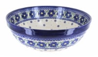 Blue Rose Polish Pottery Spring Blossom Medium Serving Bowl