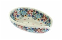 Blue Rose Polish Pottery Tara Small Spoon Rest