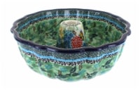 Blue Rose Polish Pottery Teresa Ring Cake Pan