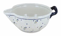 Blue Rose Polish Pottery Country Meadow Batter Bowl
