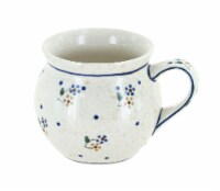 Blue Rose Polish Pottery Country Meadow Small Bell Shape Mug