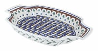 Blue Rose Polish Pottery Evergreen Large Serving Tray