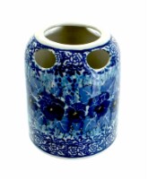 Blue Rose Polish Pottery Joanna Toothbrush Holder