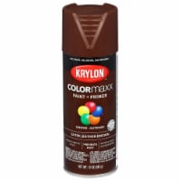Krylon® Colormaxx Paint + Primer Spray Paint- Satin Leather Brown Perspective: Main