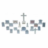 Woodland Scenics WOO201 Scenics 20 Tombstones