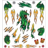 Pine Car Derby Dry Transfer Decal 4 X5  Sheet-Flaming Dragon