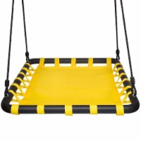 Swinging Monkey Giant 40  x 30  Square Mat Platform Outdoor Play Swing, Yellow