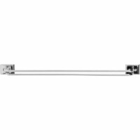 Decko Diamond Bar Design 24 In. Chrome Twin Towel Bar 38160