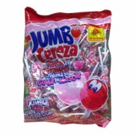 De La Rosa Jumbo Cherry Pop With Bubble Gum Filling
