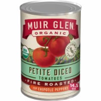 Muir Glen™ Organic Fire Roasted With Chipotle Peppers Petite Diced Tomatoes Perspective: Main
