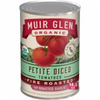 Muir Glen™ Organic Fire Roasted With Roasted Garlic Petite Diced Tomatoes