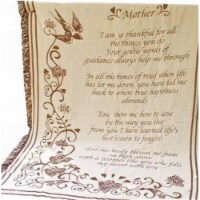 Manual Woodworkers & Weavers AMSOTF 46 x 60 in. Mothers Day Fringed 2.5 Layer So Thankful Thr