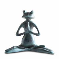 SPI Home 21091 Meditating Yoga Frog Garden Sculpture
