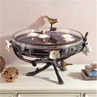 SPI Home 34645 Flower & Bird Bowl Holder - 11 x 20 x 19 in.
