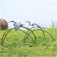 SPI Home 34885 Cranes & Reeds Garden Pair Sculptures - 18 x 24 x 10.50 in.