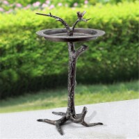 SPI Home 41026 26.50 x 16 x 16 in. Bird & Twig Sundial & Birdbath