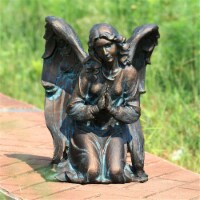 SPI Home 51121 18.50 x 14 x 13 in. Thoughtful Angel Garden Sculpture