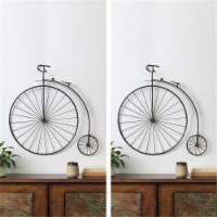 SPI Home 51137 28.50 x 30 x 3 in. Victorian Bicycle Wall Hanging - Set of 2