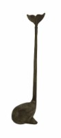Rustic Brown Cast Iron Long Tail Whale Paper Towel Holder