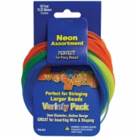 Pony Bead Lacing Variety Pack 60'-Neon Colors