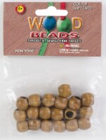 Barrel Wood Beads 13mmX11mm 18/Pkg-Maple