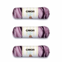 Caron Simply Soft Grape Purple Ombre Yarn - 3 Pack of 141g/5oz - Acrylic