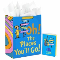 Hallmark Dr. Seuss Large Graduation Gift Bag with Tissue Paper & Card Perspective: Main