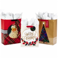 Hallmark  Classic Christmas Bag Bundle with Tissue Assorted Perspective: Main