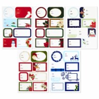 Hallmark Classic Christmas Christmas Designs  Holiday Gift Tag Stickers Perspective: Main