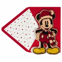Hallmark Wood Mickey Mouse Signature Disney Christmas Card Perspective: Main