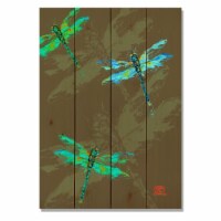 Day Dream HQ DCND1420 14 x 20 in. Neon Dragonflies Wall Art