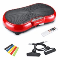 Wonder Maxi 3D Vibration Plate Exercise Machine w/ Dual Motor Oscillation, Red
