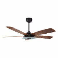 56'' Smart Ceiling Fan With Remote, Light Kit Includedworks With Google Assistant And Alexa