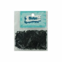 Bulk Buys CC686-75 Black Classic Bugle Cylindrical Beads - Pack of 75