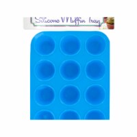 Bulk Buys OL462-16 Silicone Mini Muffin Tray - 16 Piece -Pack of 16