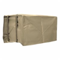 21 x 29 in. PVC Tan Square Indoor Window Air Conditioner Exterior Cover