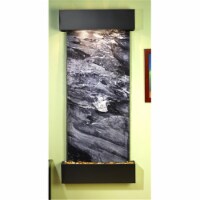Inspiration Falls - Black Spider Marble Wall Fountain