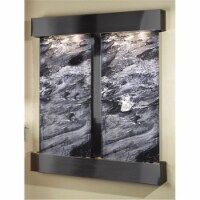 Cottonwood Falls - Black Spider Marble Wall Fountain