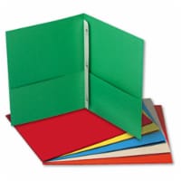 Two-Pocket Portfolios w/Tang Fasteners  11 x 8-1/2  Assorted  25/Box