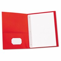 Two-Pocket Portfolios w/Tang Fasteners 11 x 8-1/2 Red 25/Box