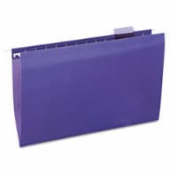 Hanging File Folders- 1/5 Tab- 11 Point Stock- Legal- Violet- 25/Box