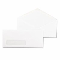 Window Business Envelope- V-Flap- #10- White- 500/Box